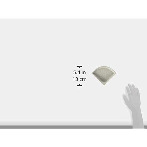Swan ES20000.053 Solid Surface Corner 2-pieces Shower Soap Dish, 4.75-in L X 4.75-in H X 1-in H, Tahiti Gray