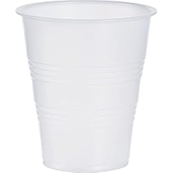 Dart Y7 7 oz Trans Ribbed Wall PS Cup Case of 2500