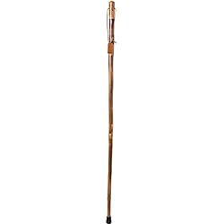 Hiking Walking Trekking Stick - Handcrafted Wooden Walking & Hiking Stick - Made in the USA by Brazos - Safari PadaukWalnutBocote - 55 inches, Natural 602-3000-1202