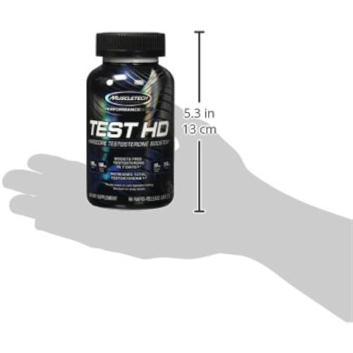 Testosterone Booster for Men | MuscleTech Test HD | Tribulus Terrestris for Men | Max-Strength ATP & Test Booster for Men, Boost Free Testosterone Levels, 90 Pills