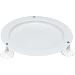 SP Ableware Inner-Lip Plate with Suction Cup Feet and High Wall, Plastic - Sandstone 745310050
