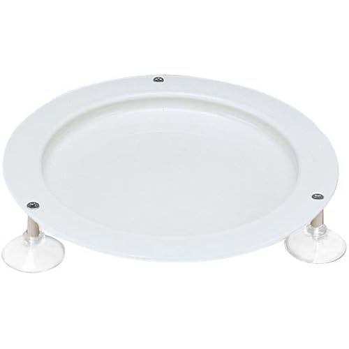 SP Ableware Inner-Lip Plate with Suction Cup Feet and High Wall, Plastic - Sandstone 745310050