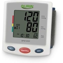 Gurin Pro Series Wrist Digital Blood Pressure Monitor with Case - Large Display