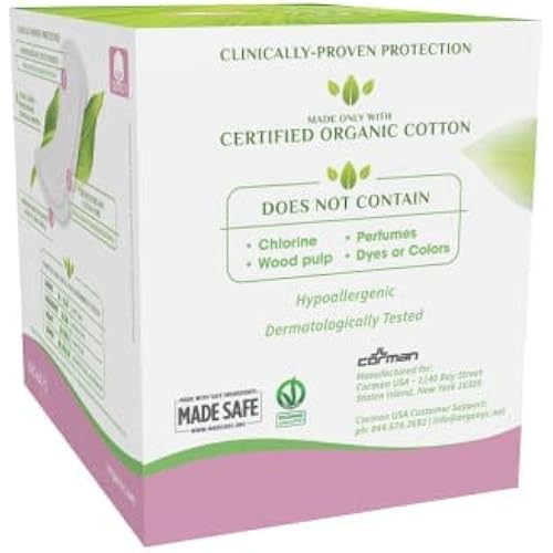 Organyc 100% Certified Organic Cotton Folded Panty Liner, Light Flow No Artificial Flavor, 24 Count