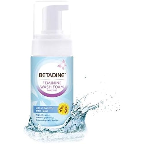 BETADINE Feminine Wash Pump Odour Control 100ml-Specially Created to Support Your Intimate Health and Hygiene, so You Stay Fresh and Protected Against Feminine discomfort