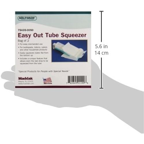 SP Ableware Easy Out Tube Squeezer, Pack of 2 - White 754350050