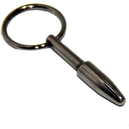 Hell's Couture, Solid Design Surgical Steel Penis Plug, Tapered with Glans Ring, Beginners Sounding Gear, Sex Toy for Men