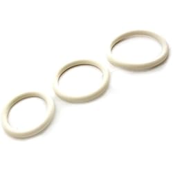 Heart 2 Heart Cock Ring Nitrile 3-Piece Set, White
