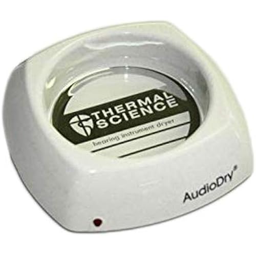 AudioDry Hearing Aid Dryer Ivory Charcoal