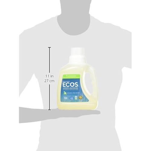 ECOS® Hypoallergenic Laundry Detergent, Lemongrass, 200 loads, 100oz Bottle by Earth Friendly Products Pack of 2
