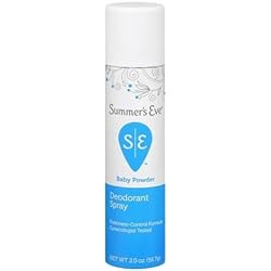 SUMMER'S EVE Feminine Deodorant Spray-Baby Powder-2 oz, 2 ct Quantity of 4