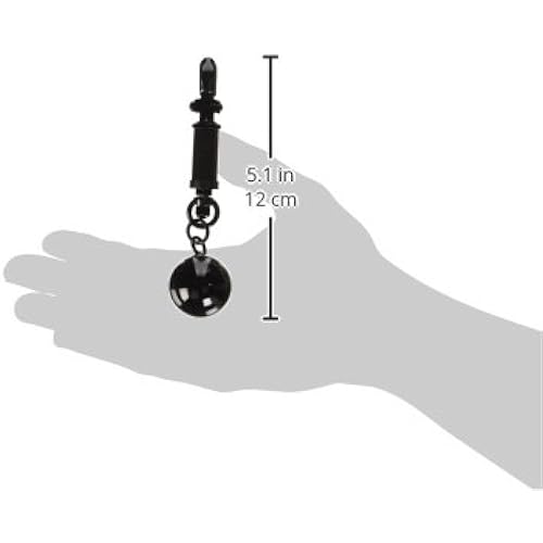 Master Series Black Bomber Nipple Clamps with Ball Weights