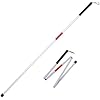 TULIMED - Lightweight - 4 Sections Aluminum Folding Walking Cane for The Blind or Visually Impaired Blind Cane Folds in 4