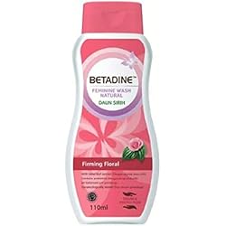 BETADINE Feminine Wash Natural Daun Sirih Firming Floral 110ml-Helps to Protect, Nourish and Help to Keep firmess in Your Intimate Area