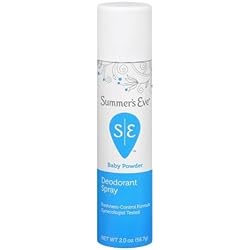 SUMMER'S EVE Feminine Deodorant Spray-Baby Powder-2 oz Quantity of 5
