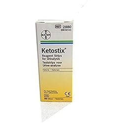 Ketostix Reagent Strips for Urinalysis, Ketone Test, 50-Count Boxes Pack of 2