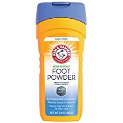 Arm & Hammer Foot Powder, Odor Defense, 7.0 oz Pack of 2