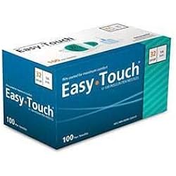 EasyTouch Insulin Pen Needles, 30G 516-Inch 8mm, Box of 100