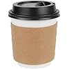 Perfect Stix Coffee Sleeves Fits, 10 oz. - 20 oz. Cups Pack of 100, Natural Kraft. Insulated for Hot Cups