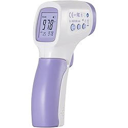CEM DT-8806 FDA CE Thermometer for Adults Forehead, No Touch Thermometer for Adults, Forehead Thermometer, Instant Reading, Medical Grade, Large LED Digits, Quiet Vibration Feedback,Bath,Milk