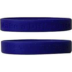 The Braille Store Set Of 8 Print-Braille Wristbands With Catchy Phraises