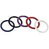 Spartacus Nitrile Cock Ring Set, Assorted, 1.5 Inch, 5 Count
