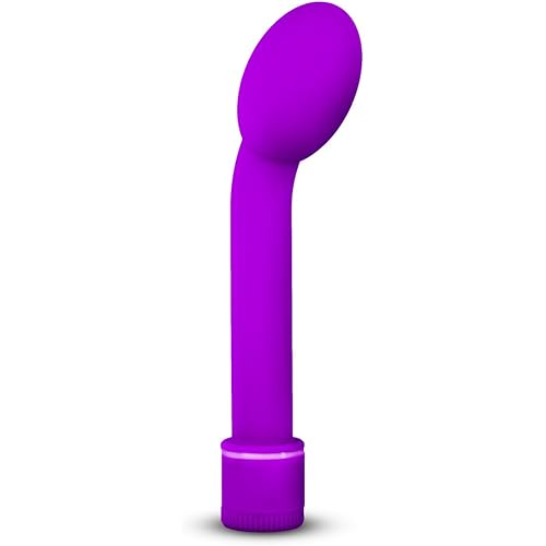 Blush G Slim Petite - G Spot Stimulator Vibrator - Sensually Rounded And Curved Satin Smooth Tip - Adjustable Vibration Speeds - Body Safe Sex Toy for Women - Purple