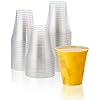 200 Count - 12 oz] Harvest Pack Clear Plastic Cups, PET Crystal TO-GO Disposable 12oz Plastic Cups