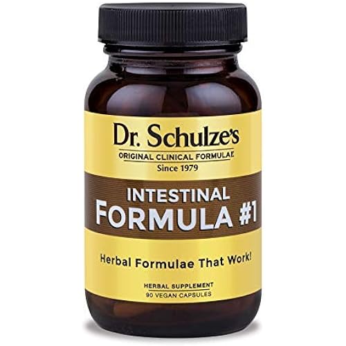 Dr. Schulze's Intestinal Formula #1 Colon Bowel Cleanse Laxative Capsules, 90 Count 90 Capsules