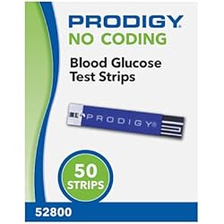 Prodigy No Coding Blood Glucose Test Strips 50 ct