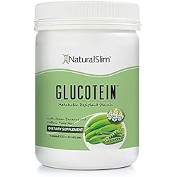 NaturalSlim GLUCOTEIN “Resistant Starch” w Green Banana & Field Peas - Promotes Digestive Health & Metabolism - Non GMO Natural Fiber Powder Gluten & Grain Free 1 LB Vegan Flour Mix