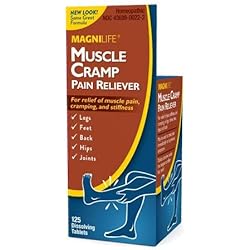 MagniLife Muscle Cramp Pain Reliever, All-Natural Acting Muscle Pain Relief to Soothe Stiffness and Discomfort in Legs, Back, Feet, Hips, and Joints - 125 Tablets