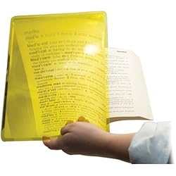 3X Yellow Full Page UnFramed Magnifier - Firm Fresnel by MAGNIFYING AIDS