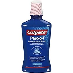 Colgate Peroxyl Antiseptic Oral Cleanser, Refreshing Original - 16 Oz Pack of 2