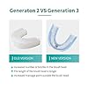 V-White U-Shaped Replacement Head for Ultrasonic Toothbrush — Food Grade Silicone Head with Bristles to Clean Between Teeth — Mouthpiece for Oral Hygiene and Preventive Care — Adult 1-Pack