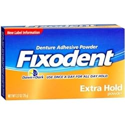 PACK OF 3 EACH FIXODENT POWDER EXTRA HOLD 2.7OZ PT#7666074064