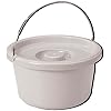 Drive Medical Commode Pail with Lid 7.5 Quart Gray, 2.38 Pound