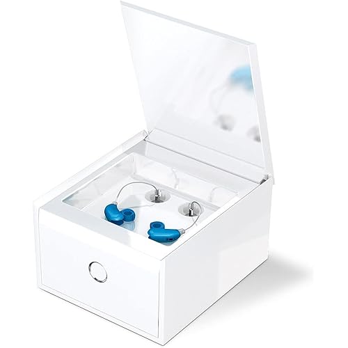 PerfectClean Hearing Aid Cleaning Kit | All-in-One Washer, Dryer, Dehumidifier | UV-C Ultraviolet Light Drying Box | Removes Earwax, Dirt, Sweat, Moisture from Hearing Aids, Airpods, Wireless Earbuds
