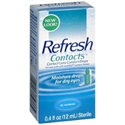 Special pack of 6 REFRESH CONTACTS COMFORT DROPS 12ML