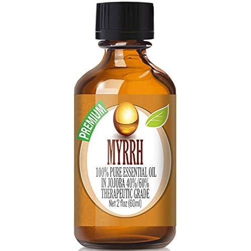 Healing Solutions Myrrh Essential Oil - 100% Pure in Jojoba 40%60% Ratio Best Therapeutic Grade - 60ml