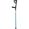 VISIONU Lightweight Foldable Forearm Crutch, Aluminum Walking Stick,Height Adjustable, Ergonomic Handle with Comfortable Grip 2ZG-02BM Blue
