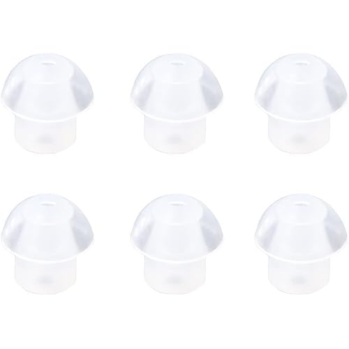 6pcslot）Hearing Aid Ear Tips Earplug Domes for BTE,ITE and Pocket Hearing Aids Ear Bud Replacements M