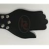 Hell's Couture, Puppy Cage Leather Hand Paddle, Black Leather Impact Play Gear, for Beginners and Experienced Kinky Enthusiasts
