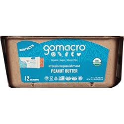 Gomacro, Bar Protein Replishment Peanut Butter Box Organic, 2.3 Ounce, 12 Count