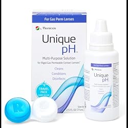 Unique pH Travel Pack- Multipurpose Solution for Gas Permeable Contact Lenses -2.5 Fluid Ounces