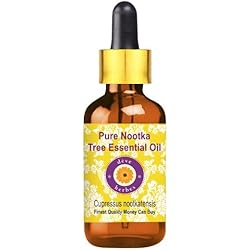Deve Herbes Pure Nootka Tree Essential Oil Cupressus nootkatensis Natural Therapeutic Grade Steam Distilled with Glass Dropper 5ml 0.16 oz