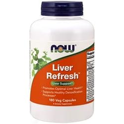 NOW Foods Liver Refresh Veg Capsules,180 Capsules Pack of 2