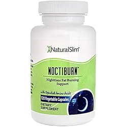 NaturalSlim NoctiBurn – Nighttime Weight Management Support | Human Growth Hormone with Essential Amino Acids L-Arginine & L-Lysine | HGH Supplements for Men & Women - 120 Vegetable Capsules