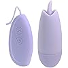 Ellie 10-Function Super Charged USB Rechargeable Tongue Action Wired Bullet Vibrator - Light Purple