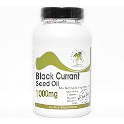 Naturetition Supplements Black Currant Seed Oil 1000mg ~ 90 Capsules - No Additives